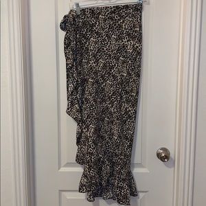Leopard print skirt